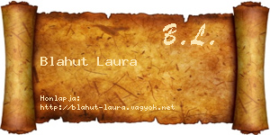 Blahut Laura névjegykártya